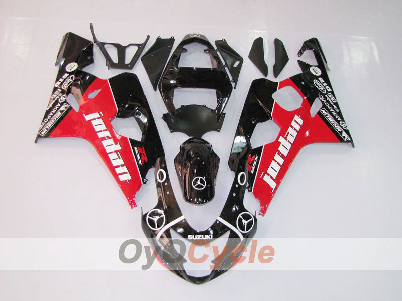 Einspritz-Verkleidungssatz für GSXR600 04-05 - Rot, Schwarz - Jordan, MICHELIN #OYO87901190 Hauptbild