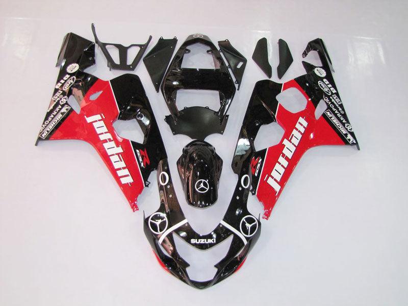 Einspritz-Verkleidungskit für 04-05 GSX R750 - Rot, Schwarz - Jordan #OYO87901254 Hauptbild