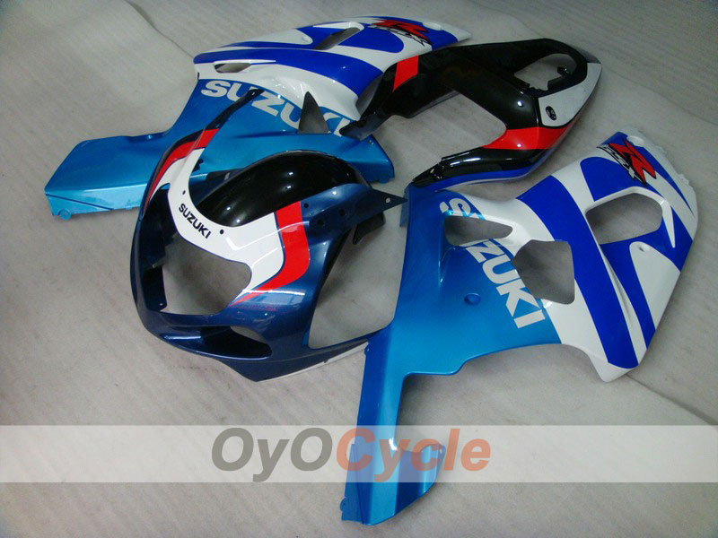 Einspritz-Verkleidungssatz für GSX R600 01-03 - Blau, Weiß - Werksstil #OYO87901125 Hauptbild
