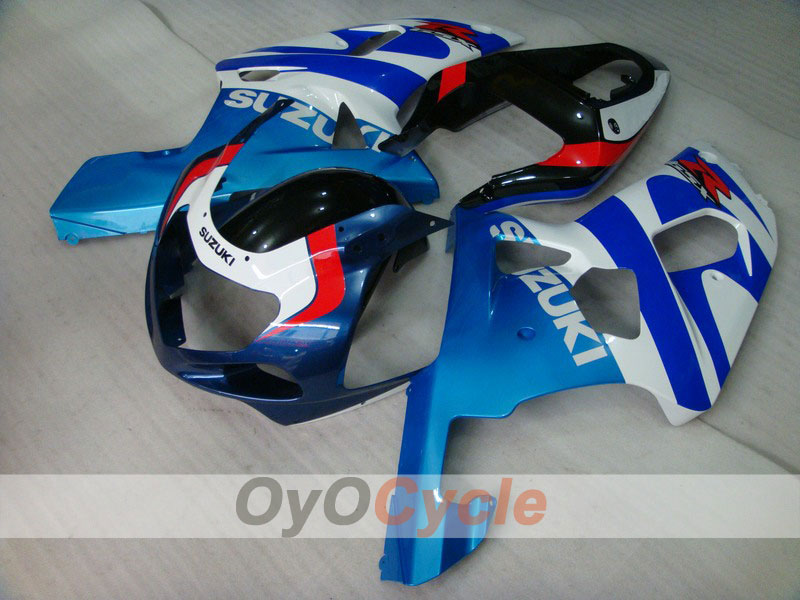 Spritzguss-Verkleidungssatz für 00-02 GSX R1000 - Blau, Weiß - Werksstil #OYO87901770 Hauptbild