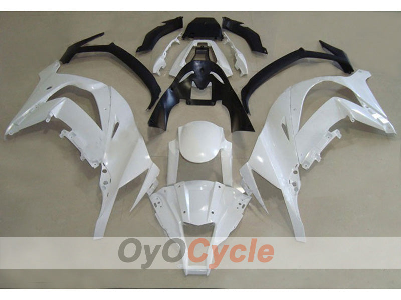 Einspritzverkleidungssatz für 11-15 NINJA ZX-10R - Weiß, Schwarz - Werksstil #OYO87903142