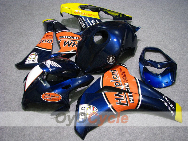 Verkleidungssatz für Einspritzmodelle für CBR1000RR 08-11 - Orange, Blau - HM Plant #OYO87900689 Hauptbild