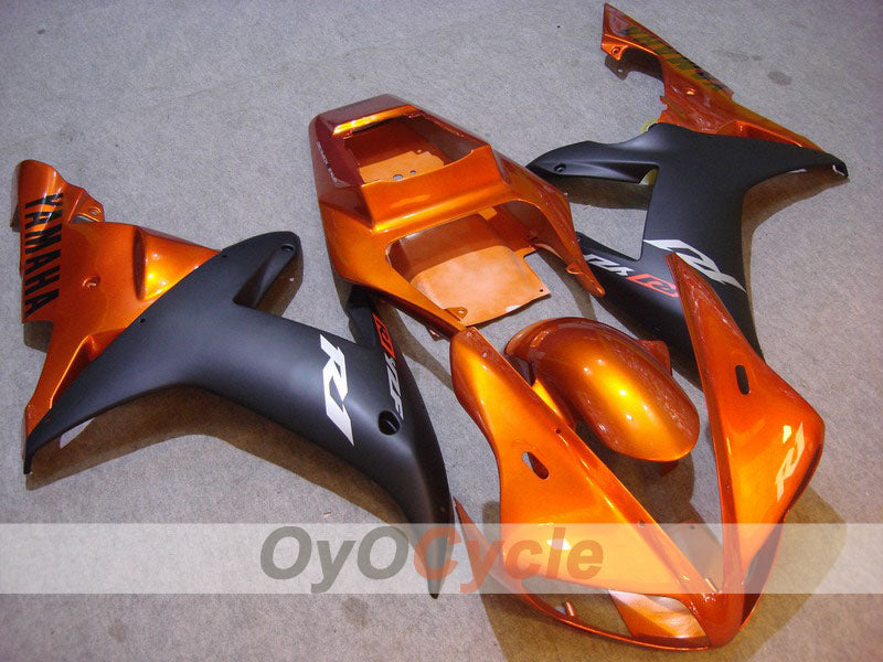 Verkleidungssatz für 02-03 YZF-R1 - Orange, Schwarz, Matt - Werksdesign #OYO87900814 Hauptbild