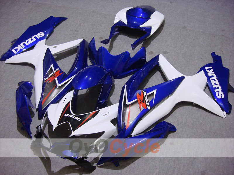 Einspritz-Verkleidungssatz für 08-10 GSX R750 - Blau, Weiß - Werksstil #OYO87901418