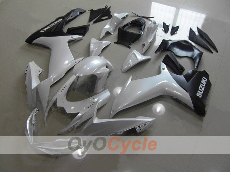 Verkleidungskit für 11-26 GSX R750 - Weiß, Schwarz - Werksdesign #OYO87903208 Hauptbild