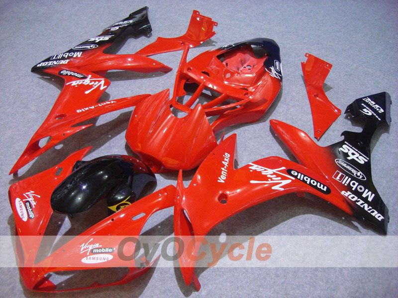 Verkleidungssatz für 04-06 YZF-R1 - Rot, Schwarz - DUNLOP #OYO87900817 Hauptbild