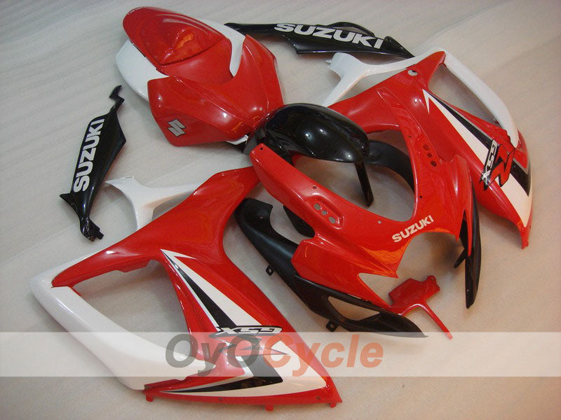 Verkleidungssatz für 06-07 GSX R750 - Rot, Weiß - Werksdesign #OYO87901333 Hauptbild