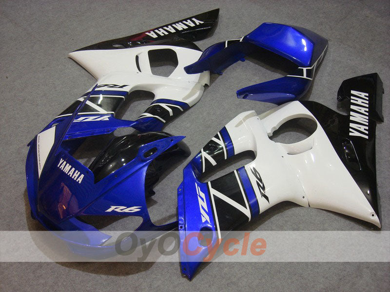Einspritz-Verkleidungskit für YZF-R6 98-02 - Blau, Weiß - Werksstil #OYO87901016 Hauptbild
