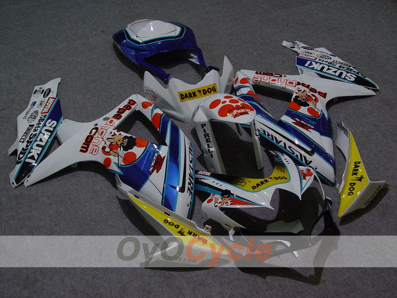 Einspritz-Verkleidungssatz für GSX R600 08-10 - Blau, Weiß - Dark Dog #OYO87901617 Hauptbild