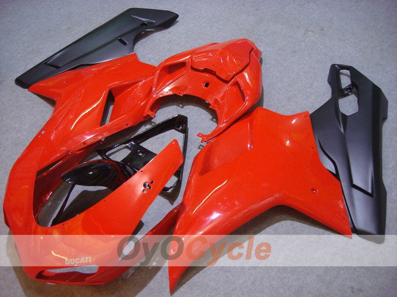 Verkleidungskit für Einspritzung für Ducati 1198 09-11 - Rot, Schwarz, Matt - Werksstil #OYO87902342 Hauptbild