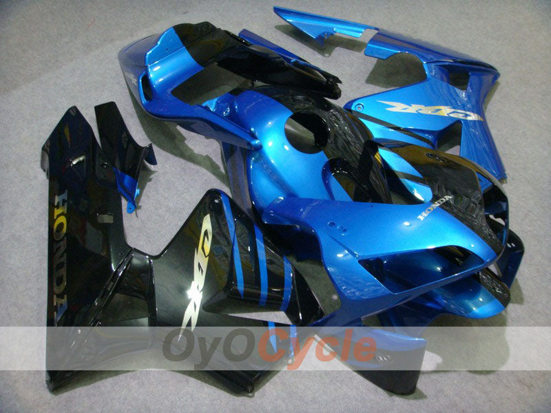 Verkleidungssatz für Einspritzmodelle 03-04 CBR600RR - Blau, Schwarz - Werksdesign #OYO87902567 Hauptbild