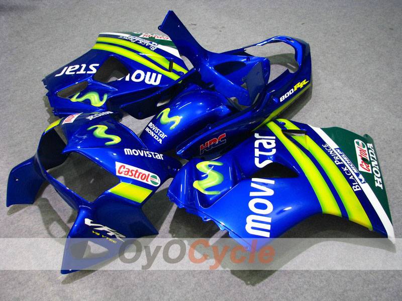 Verkleidungskit für VFR800 98-01 - Blau - Castrol #OYO87902909