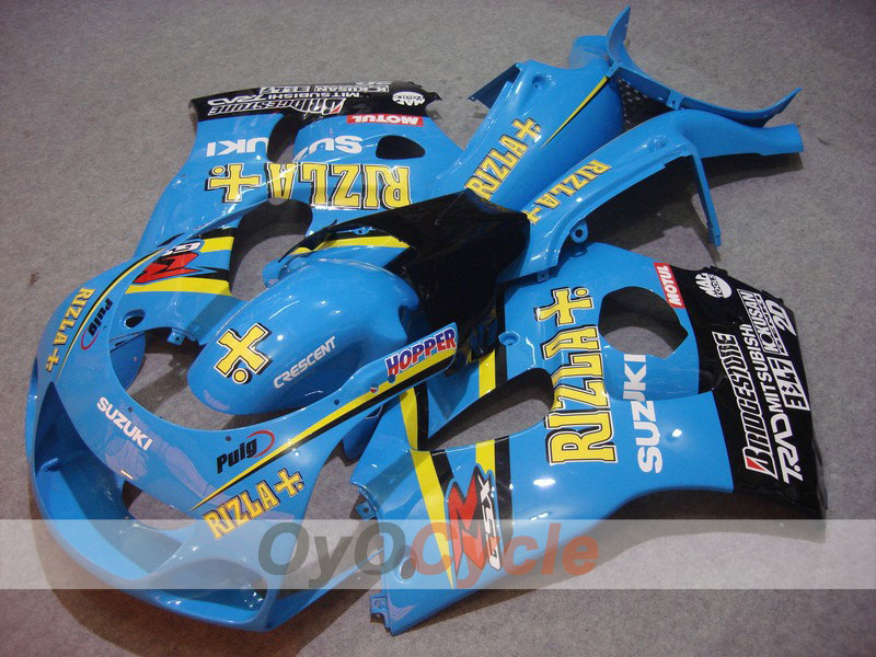 Verkleidungssatz für Suzuki GSXR600 97-00 - Blau, Schwarz - MOTUL, Rizla+ #OYO87902985 Hauptbild