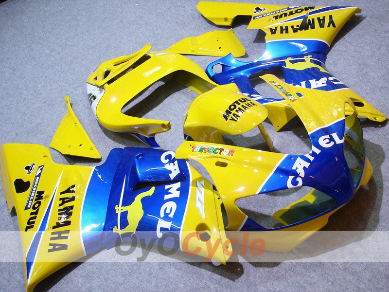 Verkleidungskit für Einspritzmodelle 98-99 YZF-R1 - Gelb, Blau - Camel, MOTUL #OYO87900449 Hauptbild
