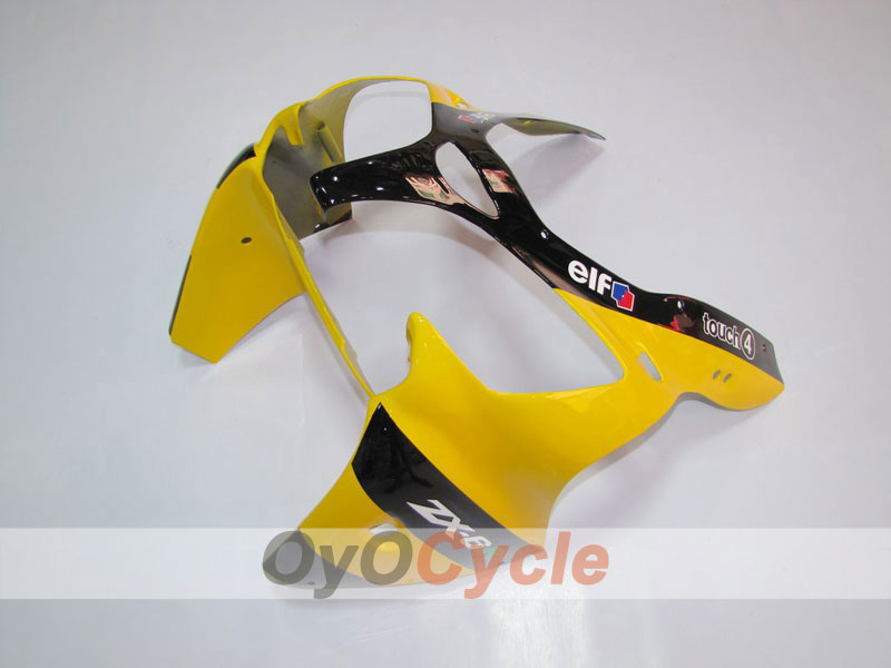 Einspritzverkleidungssatz für 00-02 NINJA ZX-6R - Gelb, Schwarz - Monster #OYO87901716