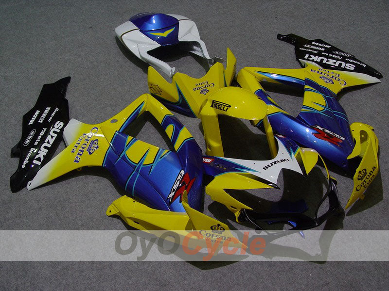 Einspritz-Verkleidungssatz für 08-10 GSX R750 - Gelb, Blau - Corona #OYO87901388 Hauptbild