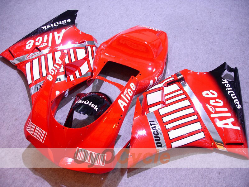 Einspritz-Verkleidungssatz für Ducati 998 02-04 - Rot, Schwarz - Alice #OYO87902262 Hauptbild