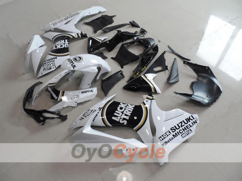 Verkleidungssatz für Einspritzmodelle 11-26 GSX R600 - Weiß, Schwarz - MICHELIN, MOTUL #OYO87903234 Hauptbild