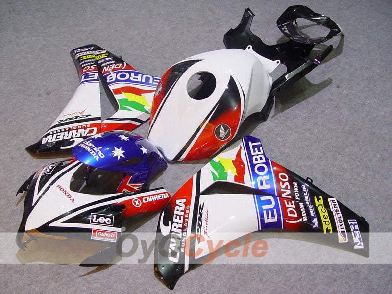 Spritzverkleidungssatz für CBR1000RR 08-11 - Weiß, Schwarz - Eurobet, Lee #OYO87900700 Hauptbild