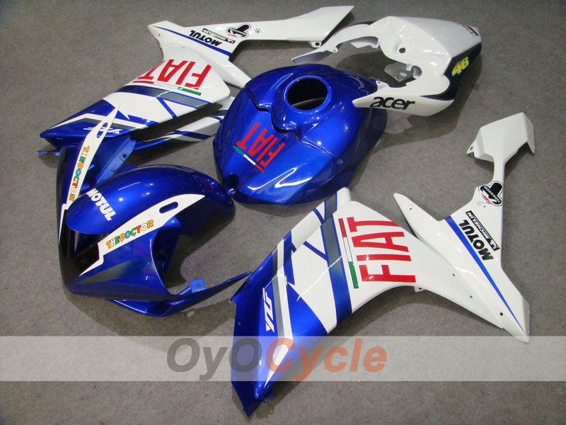 Verkleidungssatz für Einspritzmodelle, YZF-R1 07-08 - Blau, Weiß - FIAT, MOTUL #OYO87900856 Hauptbild