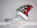 Spritzguss-Verkleidungssatz für 07-08 NINJA ZX-6R - Rot, Silber - Flame #OYO87901933