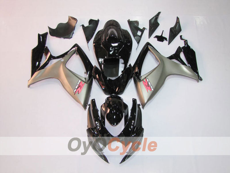 Verkleidungssatz für 06-07 GSX R600 - Schwarz, Silber - Werksdesign #OYO87901531