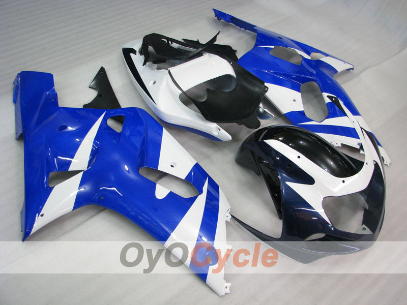 Einspritzverkleidungssatz für GSX R750, Baujahr 00-03 - Blau, Weiß, Schwarz - Werksstil #OYO87905151 Hauptbild