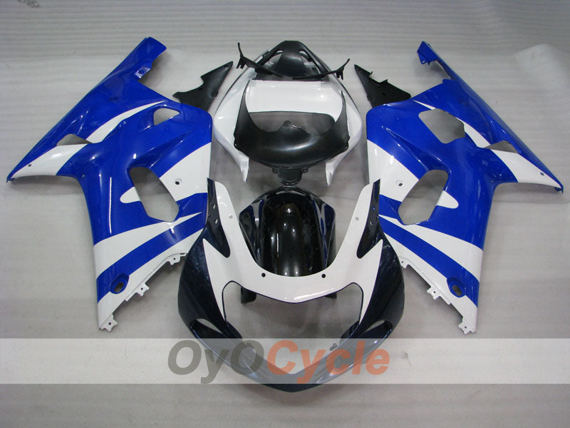 Verkleidungssatz für Einspritzmodelle 01-03 GSX R600 - Blau, Weiß, Schwarz - Werksstil #OYO87905096