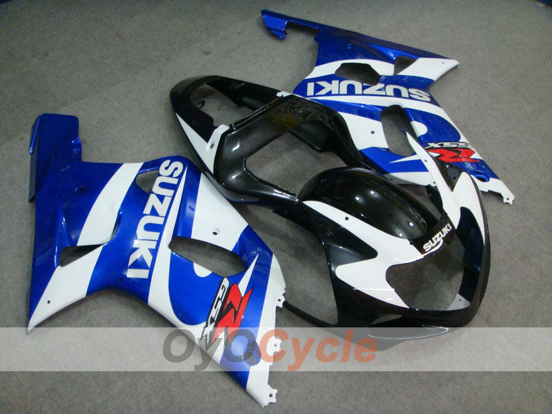Verkleidungssatz für Einspritzmodelle 01-03 GSX R600 - Blau, Schwarz - Werksdesign #OYO87901134 Hauptbild