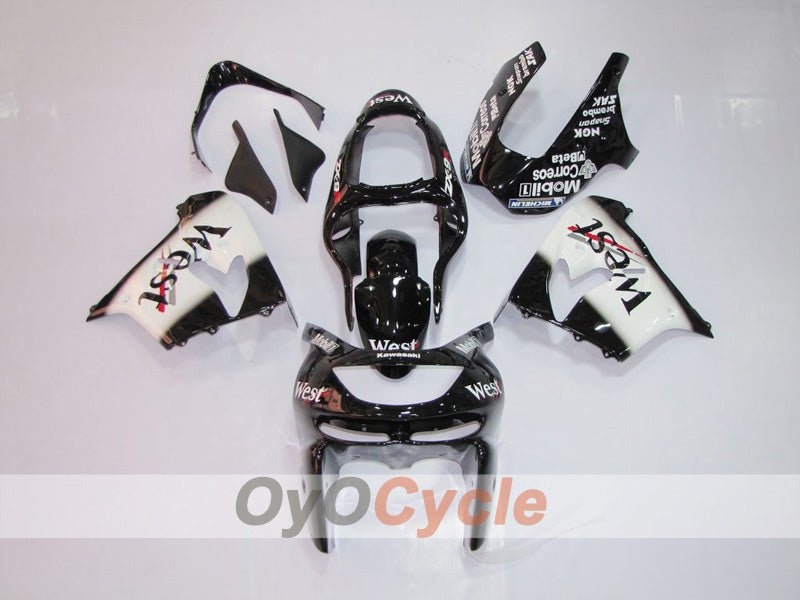 Verkleidungskit für NINJA ZX-9R 98-99 - Weiß, Schwarz - West #OYO87903022