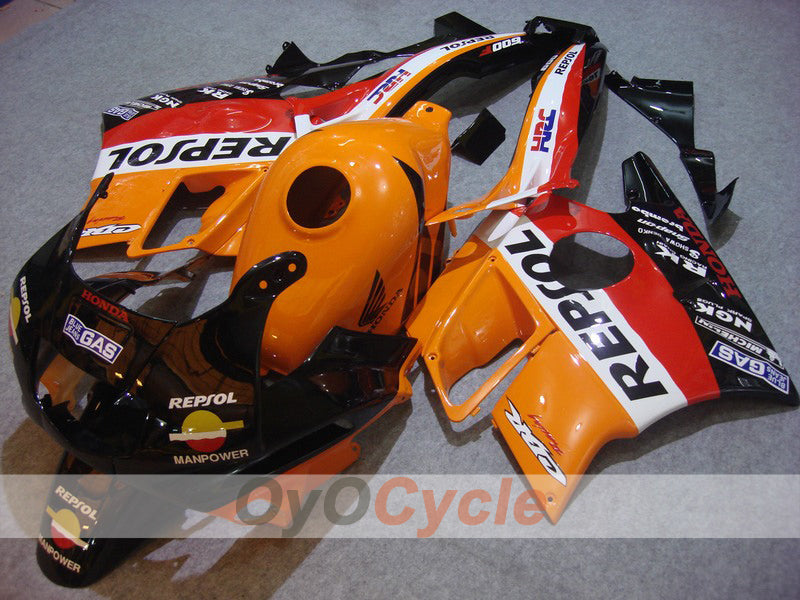 Verkleidungssatz für Honda CBR600 F2 91-94 - Orange, Schwarz - Repsol #OYO87903106 Hauptbild