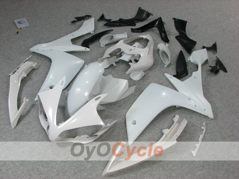 Spritzguss-Verkleidungssatz für YZF-R1, Baujahr 07-08 - Weiß, Schwarz - Werksstil #OYO87900876 Hauptbild
