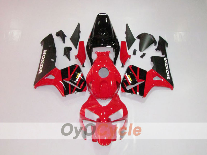Einspritzverkleidungssatz für 05-06 CBR600RR - Rot, Schwarz - Werksstil #OYO87900278 Hauptbild