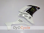 Einspritz-Verkleidungssatz für 07-08 NINJA ZX-6R - Weiß, Schwarz - Monster #OYO87901947