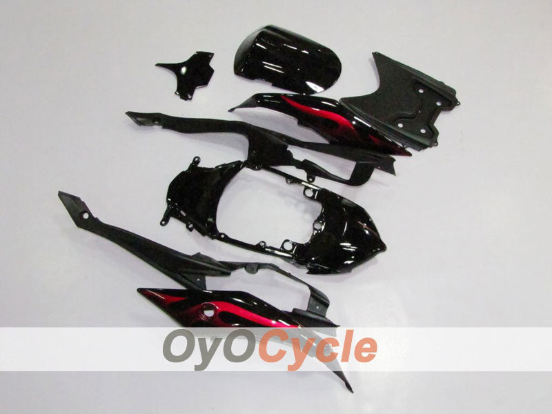 Einspritzverkleidungssatz für GSX R750 08-10 - Rot, Schwarz - Flame #OYO87901432