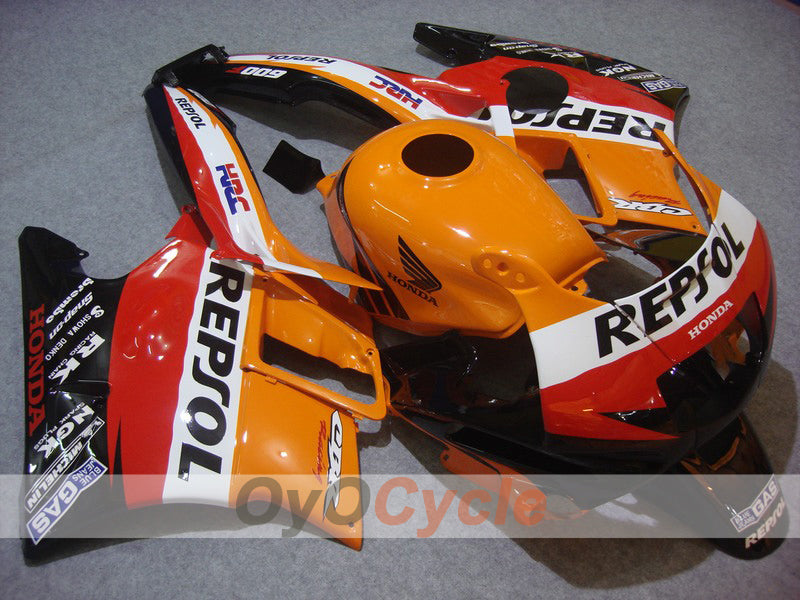 Verkleidungssatz für Honda CBR600 F2 91-94 - Orange, Schwarz - Repsol #OYO87903107 Hauptbild