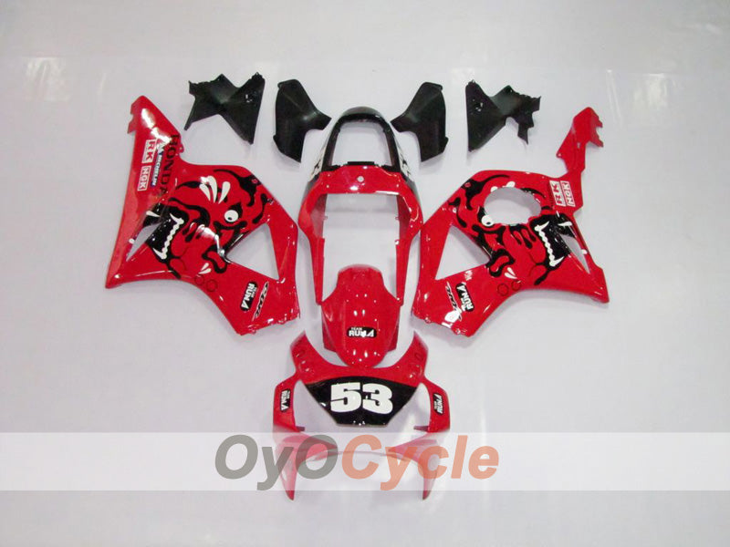 Einspritzverkleidungs-Kit für 02-03 CBR900RR 954 - Rot, Schwarz - Werksstil #OYO87902841 Hauptbild