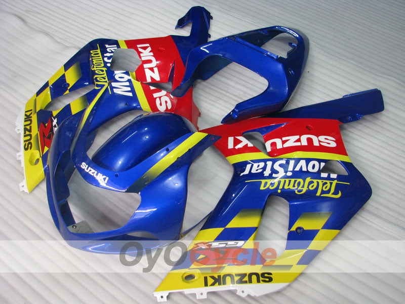 Verkleidungssatz für Einspritzmodelle, GSX R750, 00-03 - Gelb, Blau - Movistar #OYO87901064 Hauptbild