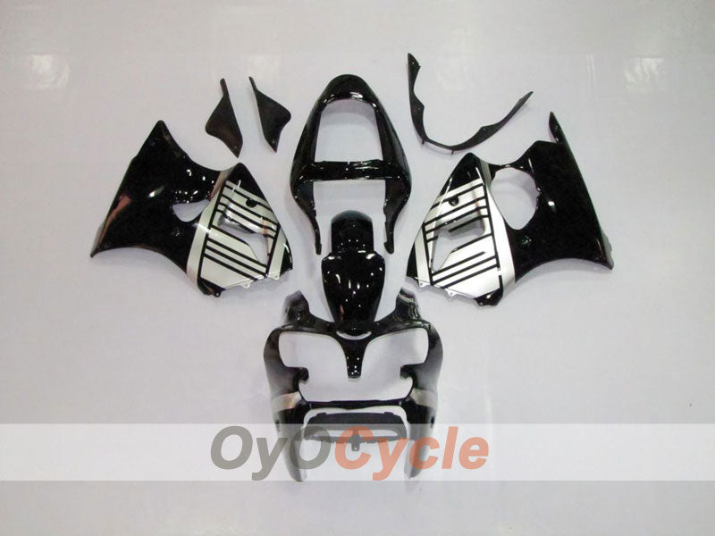 Einspritzverkleidungssatz für NINJA ZX-6R 00-02 - Schwarz, Silber - Werksstil #OYO87901691 Hauptbild
