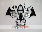 Einspritzverkleidungssatz für NINJA ZX-6R 00-02 - Schwarz, Silber - Werksstil #OYO87901691