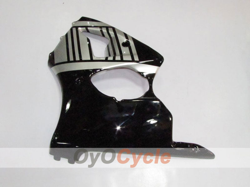 Einspritzverkleidungssatz für NINJA ZX-6R 00-02 - Schwarz, Silber - Werksstil #OYO87901691