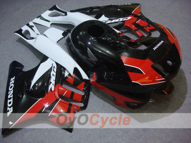 Einspritzverkleidungssatz für 95-96 CBR600F3 - Weiß, Schwarz - Werksstil #OYO87902765 Hauptbild
