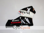 Spritzguss-Verkleidungssatz für NINJA ZX-12R 02-05 - Weiß, Schwarz - West #OYO87903116