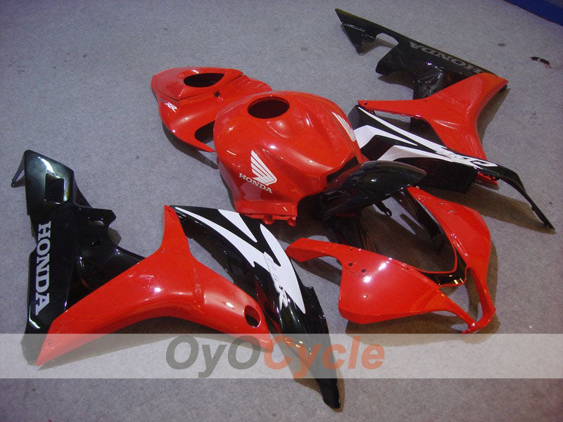 Verkleidungssatz für 07-08 CBR600RR - Rot, Schwarz - Werksstil #OYO87900397