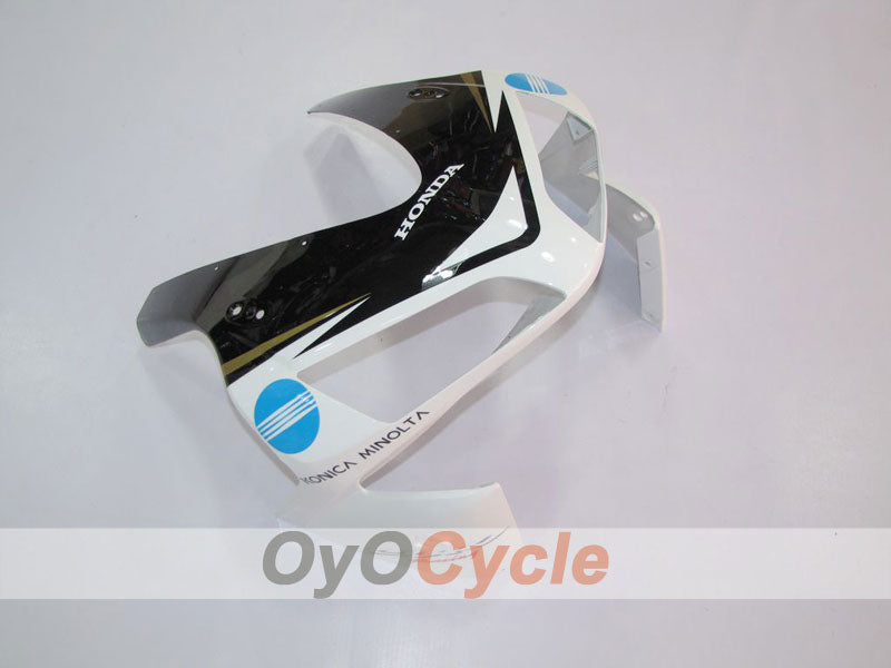 Einspritzverkleidungssatz für 03-04 CBR600RR - Weiß, Schwarz - Konica Minolta #OYO87902526