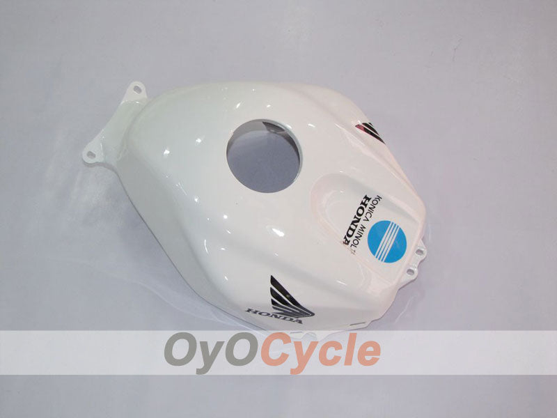 Einspritzverkleidungssatz für 03-04 CBR600RR - Weiß, Schwarz - Konica Minolta #OYO87902526
