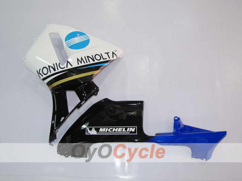 Einspritzverkleidungssatz für 03-04 CBR600RR - Weiß, Schwarz - Konica Minolta #OYO87902526