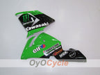 Einspritz-Verkleidungskit für 04-05 NINJA ZX-10R - Grün, Schwarz - Monster #OYO87901544