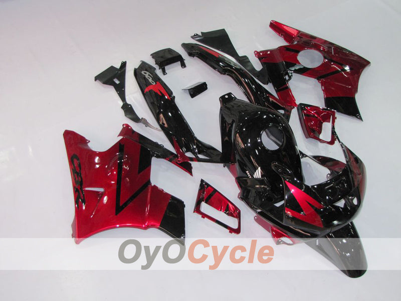 Verkleidungssatz für 91-94 Honda CBR600 F2 - Rot, Schwarz - Werksstil #OYO87903058 Hauptbild