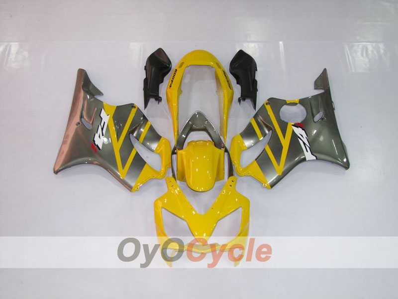 Verkleidungssatz für Einspritzmodelle 04-07 CBR600F4i - Gelb, Silber - Werksdesign #OYO87900198